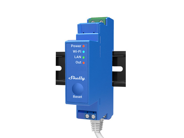 Shelly Pro 1 - 1-Kanal DIN-Schienen Relais, WLAN, LAN, potenzialfrei