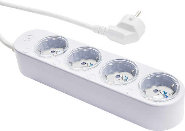 Shelly Power Strip 4 Gen4 - Smarte Steckdosenleiste 4-fach, Weiß WLAN, BT, Zigbee, Matter
