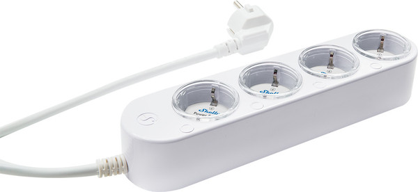 Shelly Power Strip 4 Gen4 - Smarte Steckdosenleiste 4-fach, Weiß WLAN, BT, Zigbee, Matter