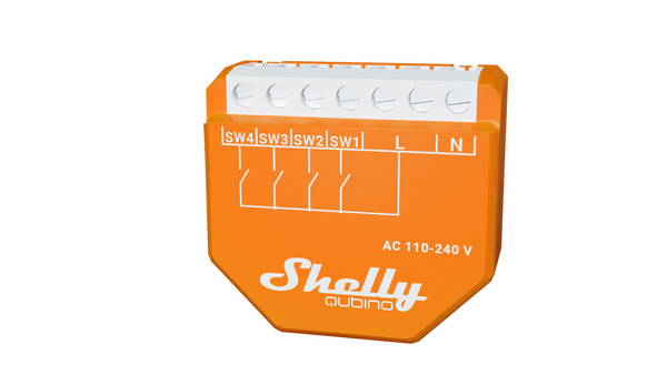 Shelly Wave i4 - Z-Wave 4-fach Tasterschnittstelle, Szenencontroller