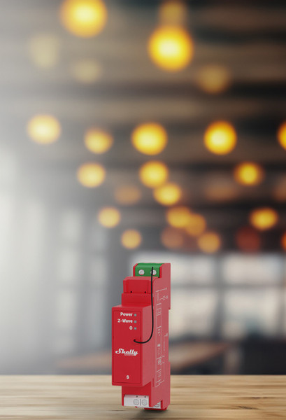 Shelly Wave Pro 1PM - Z-Wave DIN-Schienen Relais, 1 Kanal, Messfunktion