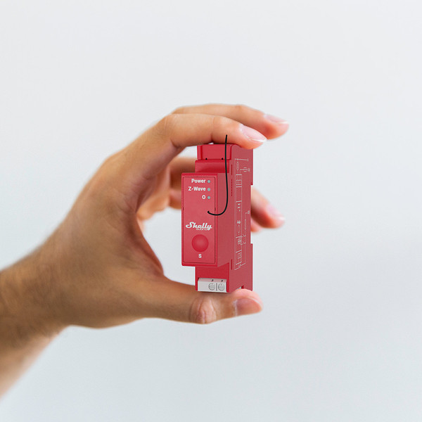 Shelly Wave Pro 1PM - Z-Wave DIN-Schienen Relais, 1 Kanal, Messfunktion