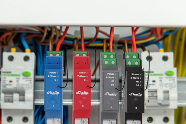 Shelly Wave Pro 2PM - Z-Wave DIN-Schienen Relais, 2 Kanäle, Messfunktion