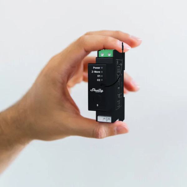 Shelly Wave Pro Shutter - Z-Wave Rollladenaktor für DIN-Schiene
