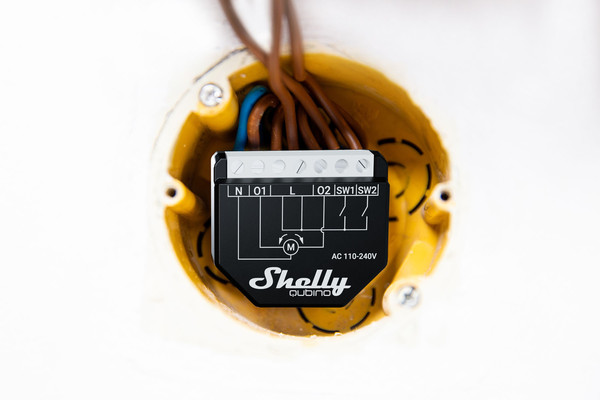 Shelly Wave Shutter - Z-Wave Rollladenaktor, Strommessung, Dual Shutter Relais