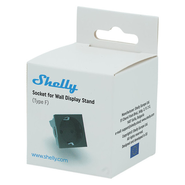 Shelly Wall Display Stand Socket - Sockel für Tischständer, Wand, Schwarz