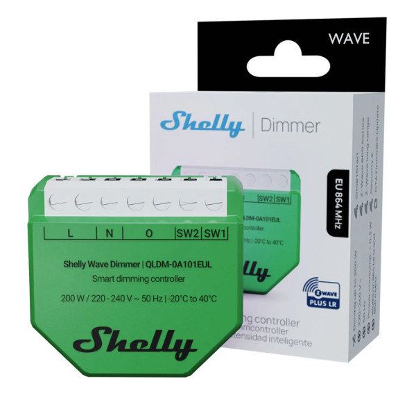 Shelly Wave Dimmer, Long Range - Z-Wave Universal-Dimmer