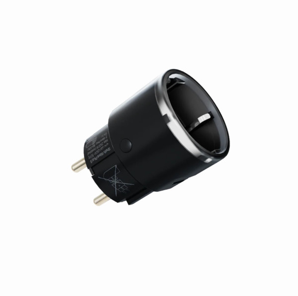 Shelly Wave Plug S, Long Range - Smarte Steckdose, Schwarz, Messfunktion