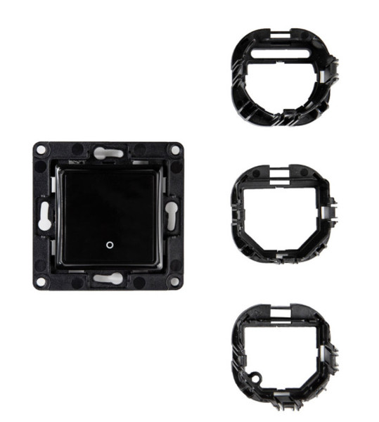 Shelly Wall Switch 1 - Wandtaster 1-fach Einsatz, Schwarz