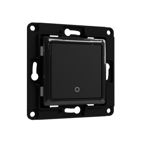 Shelly Wall Switch 1 - Wandtaster 1-fach Einsatz, Schwarz