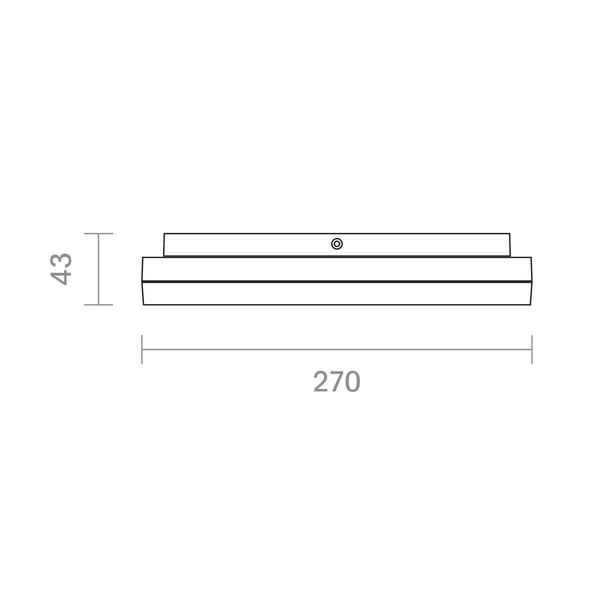 SIGOR Aufbauleuchte Circel 270mm silber Sensor Deckenleuchte 18W 3000K IP20 110° 2100lm