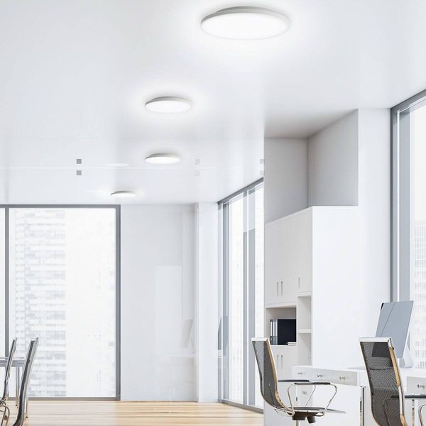 SIGOR Aufbauleuchte Shine 220mm weiß Ra90 DALI Deckenleuchte 8/10/15W 3000/4000K IP20 110° 800/900/1350lm