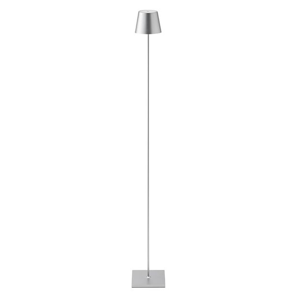 SIGOR Akku-Stehleuchte LED Nuindie 120cm silberfarben rund 2,2W FlexMood 2200K/2700K IP54 168/197lm Ra8