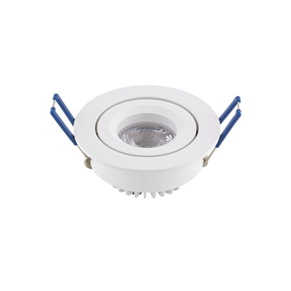 SIGOR LED Einbauleuchte ARGENT FLAT 82mm weiss Downlight 3000K Warmweiss
