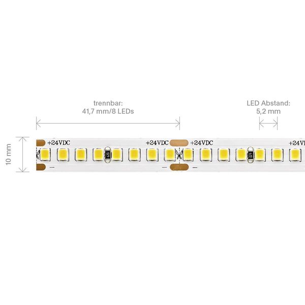 SIGOR 18W/m PRO LED-Streifen 2700K 5m 192 LED/m IP20 24V 2288lm RA90
