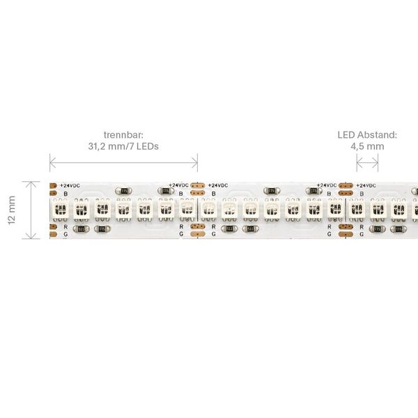 SIGOR 23W/m LED-Streifen RGB 5m 224LED/m IP20 24V 1025lm