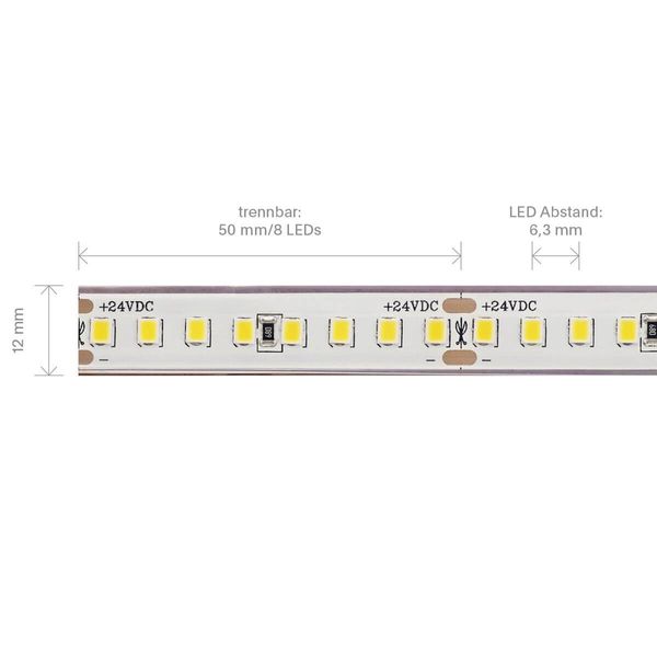 SIGOR 14,4W/m PRO LED-Streifen 3000K 5m 160 LED/m IP68 24V 1872lm RA90