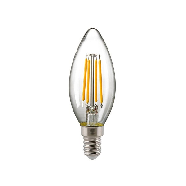 SIGOR 2,5W Kerze Filament klar E14 250lm 2700-2200K LED Lampe C35 DimmToWarm