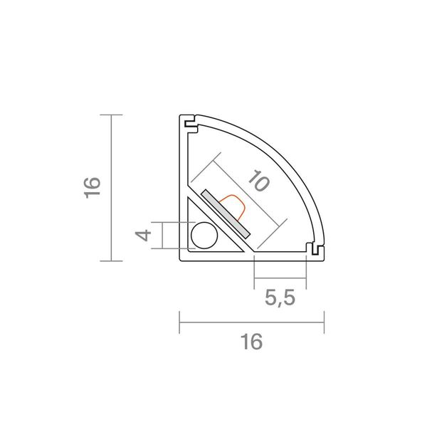 SIGOR 1m Eckenprofil 10