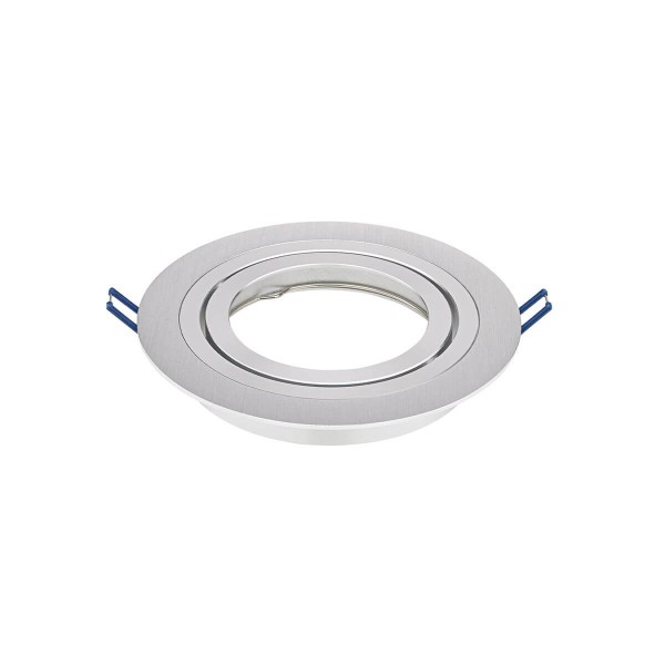 SIGOR Einbaustrahler Rund 170mm Alu gebürstet AR111 Downlight schwenkbar