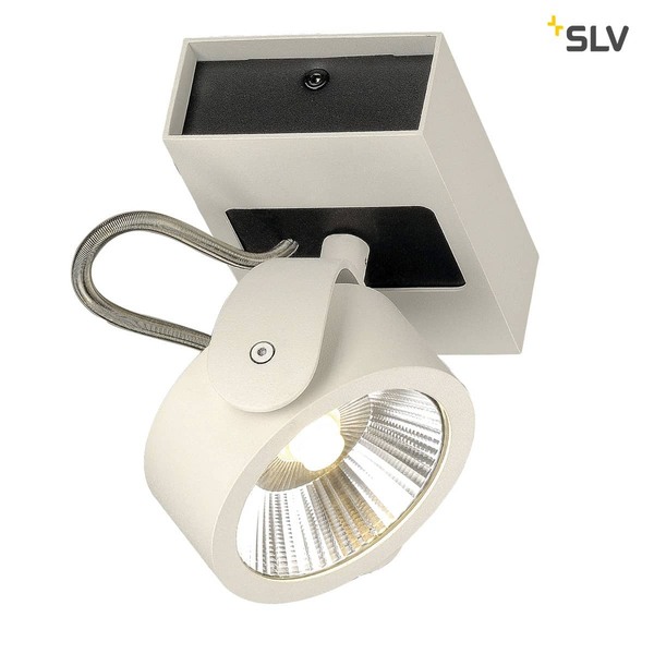 SLV 1000128 KALU LED 1 Wand- und Deckenleuchte weiss schwarz 3000K 60°
