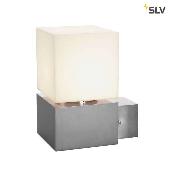SLV 1000336 SQUARE WALL E27 Outdoor Wandleuchte Edelstahl max. 20W IP44