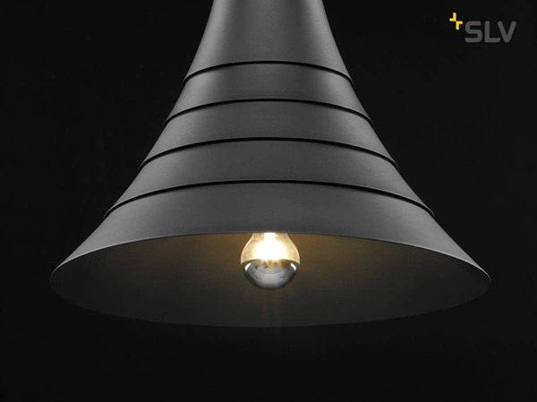 SLV 1000433 BATO 45 PD Indoor Pendelleuchte schwarz E27 max. 60W