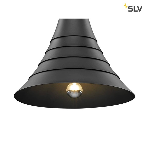 SLV 1000433 BATO 45 PD Indoor Pendelleuchte schwarz E27 max. 60W