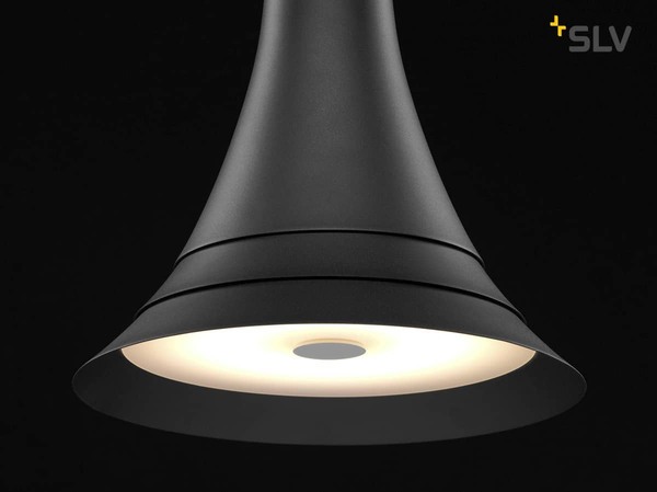 SLV 1000436 BATO 35 PD LED Indoor Pendelleuchte schwarz LED 2700K
