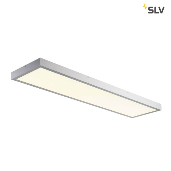 SLV 1001509 PANEL 1200x300mm LED Indoor Deckenaufbauleuchte,4000K silbergrau