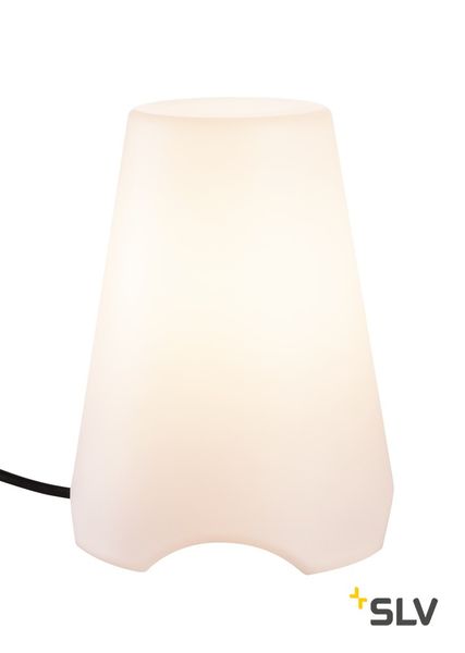 SLV 1001778 KIROCONE TL Outdoor Tischleuchte E27 IP44 weiss max. 60W