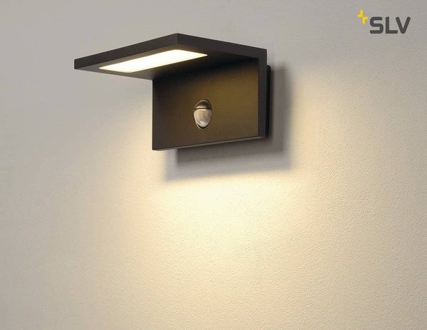 SLV 1001969 LED SENSOR WL LED Outdoor Wandaufbauleuchte IP44 anthrazit 3000K