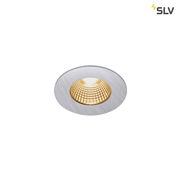 SLV 1002100 PATTA-I LED Outdoor Deckeneinbauleuchte rund DL IP65 silber 1800-3000K