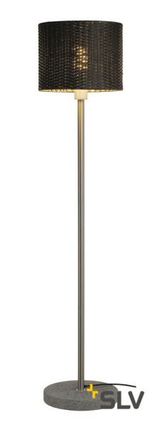SLV 1002494 ADEGAN MANILA SL Stehleuchte PE Rattan anthrazit + SST 304 + Granit G654 E27 max. 15W