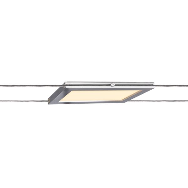 SLV 1002866 PLYTTA rectangular, Seilleuchte für TENSEO Niedervolt-Seilsystem, 2700K chrom