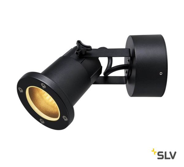 SLV 1002867 NAUTILUS WL QPAR51 Outdoor Wandaufbauleuchte schwarz