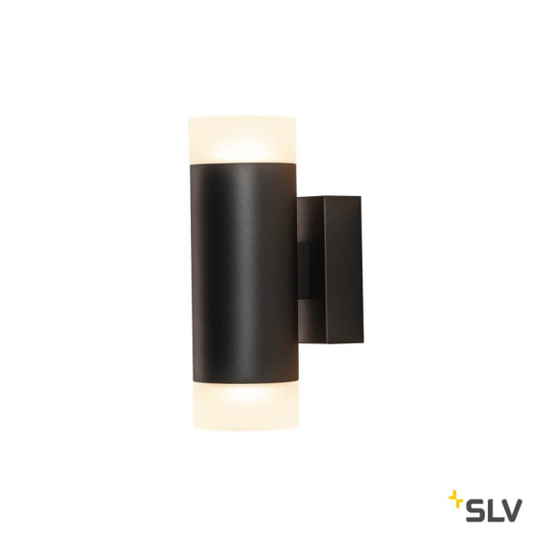 SLV 1002933 ASTINA UP/DOWN QPAR51 Wandaufbauleuchte schwarz