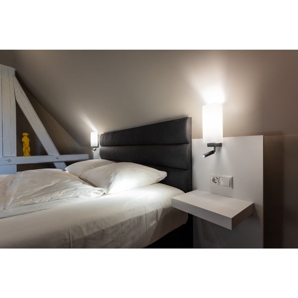 SLV 1003428 QUADRASS SPOT Wandleuchte mit LED Spot und E27 Fassungschwarz