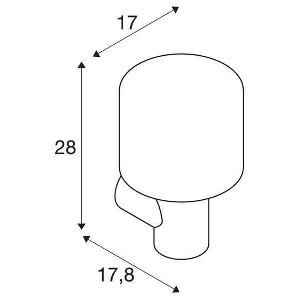 SLV 1004678 OVALISK WL, Outdoor LED Wandleuchte anthrazit CCT switch 3000/4000K IP65