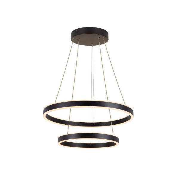 SLV 1004765 ONE DOUBLE PD PHASE UP/DOWN LED Pendelleuchte schwarz CCT switch 2700/3000K