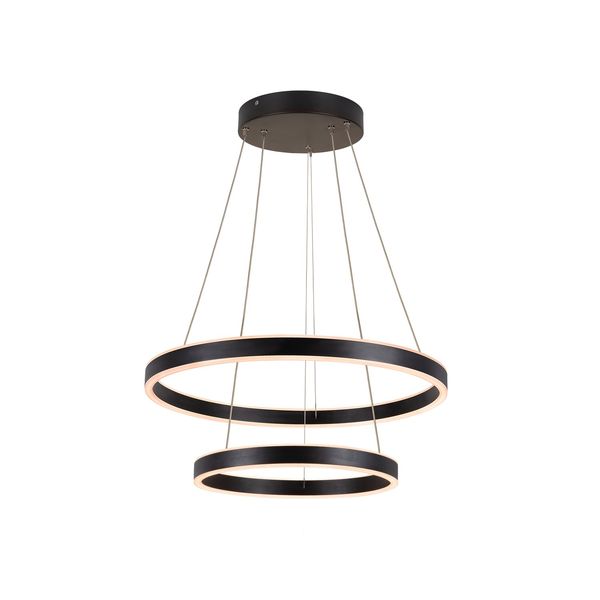 SLV 1004765 ONE DOUBLE PD PHASE UP/DOWN LED Pendelleuchte schwarz CCT switch 2700/3000K