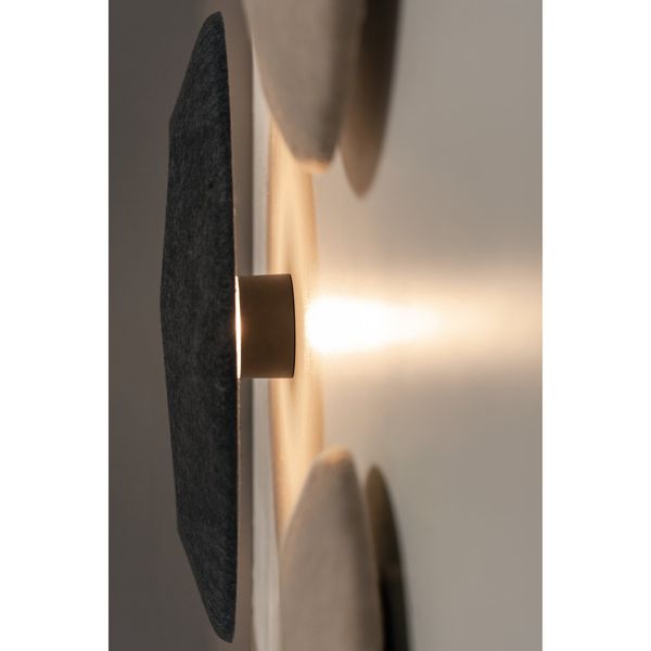 SLV 1004969 MANA, Wandhalter ohne Lichtquelle rund anthrazit