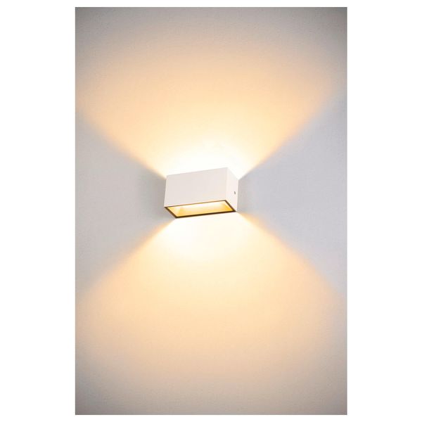 SLV 1005153 SITRA M, LED Outdoor Wandaufbauleuchte, weiss, CCT switch 3000/4000K, IP44 IP65