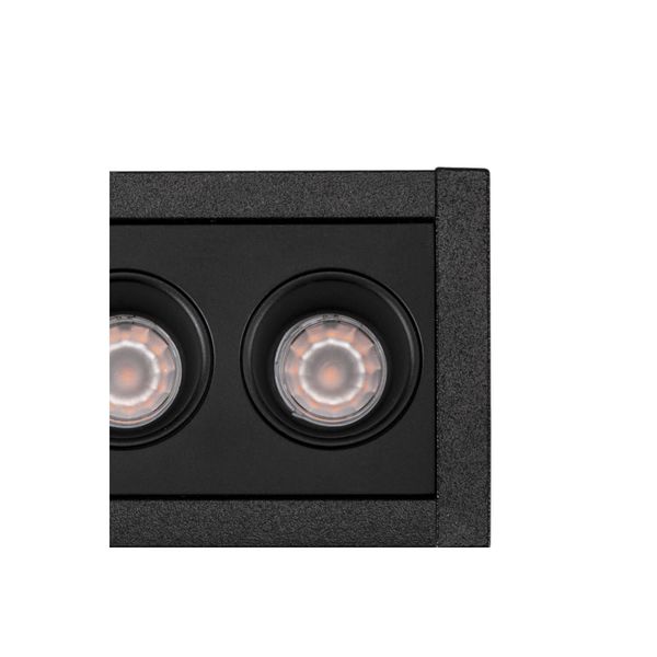 SLV 1005407 MILANDOS 4, Deckeneinbauleuchte schwarz 2700K 45°