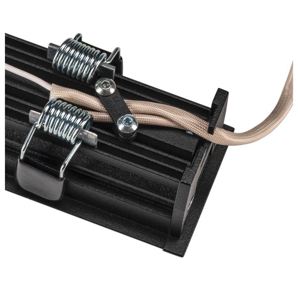 SLV 1005423 MILANDOS 8, Deckeneinbauleuchte schwarz 2700K 45°