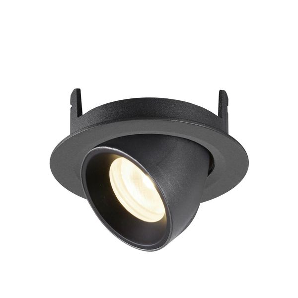 SLV 1005855 NUMINOS GIMBLE XS, Deckeneinbauleuchte schwarz 4000K 55°