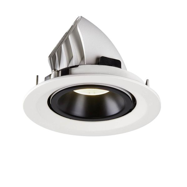 SLV 1005972 NUMINOS GIMBLE M, Deckeneinbauleuchte weiß, schwarz 4000K 55°