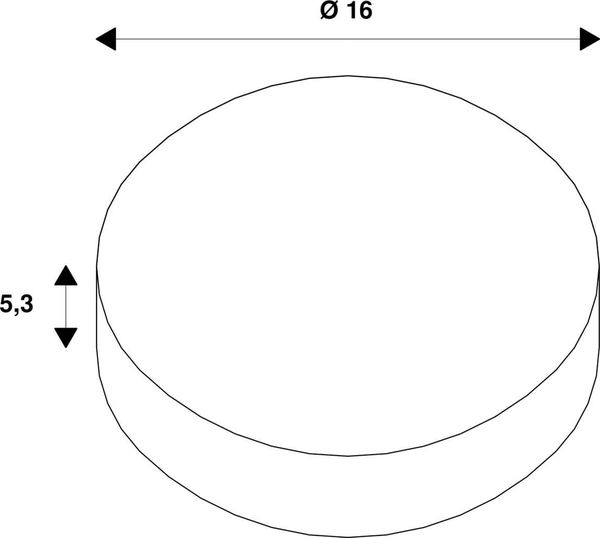 SLV 1006140 Numinos S Reduzierring, rund 160/100mm weiß