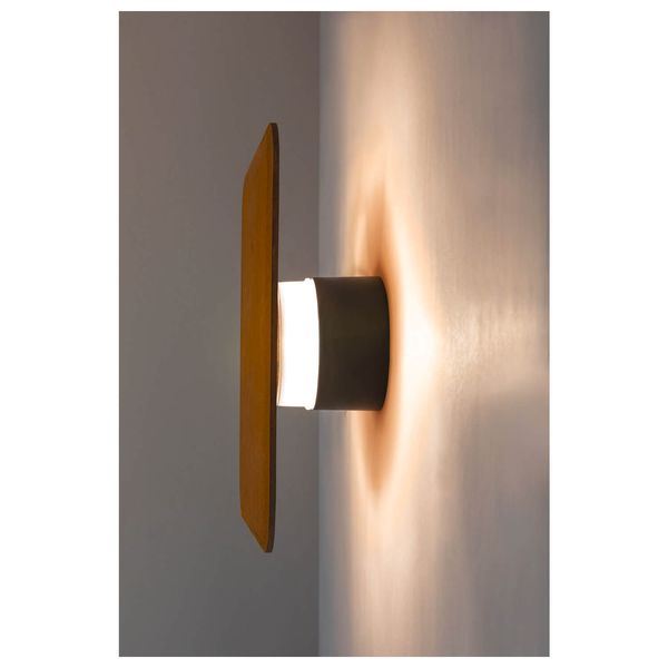 SLV 1006319 MANA BASE WL PHASE, Wandaufbauleuchte anthrazit rund 15W 800/820lm 2700/3000K CRI90 Dimmbar IP65