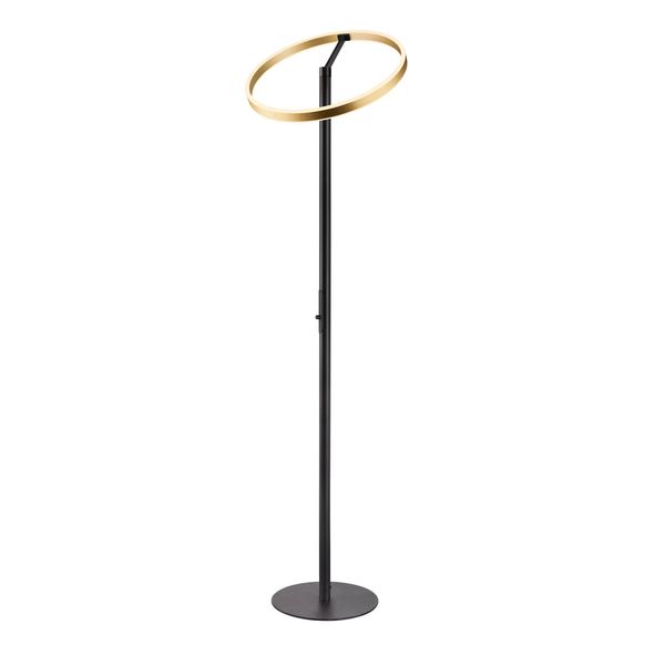 SLV 1006353 ONE STRAIGHT FL, Stehleuchte schwarz/messing 20W 1200lm 2700/3000K CRI90 140°